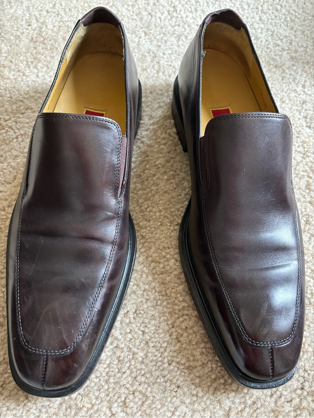 Cole Haan Men's Dark Brown Leather Slip-On Loafers